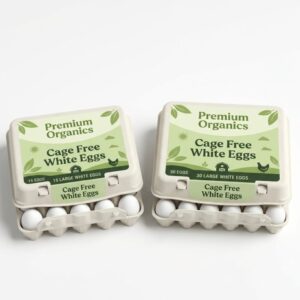 cage free fresh white eggs